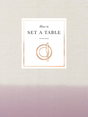 cover image of How to Set a Table